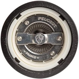 PEUGEOT - Paris u'Select Salt Mill 22 cm + Rock Salt - 6 Pre-Set Grinding Degrees - Made from PEFC Certified Wood - Satin Black