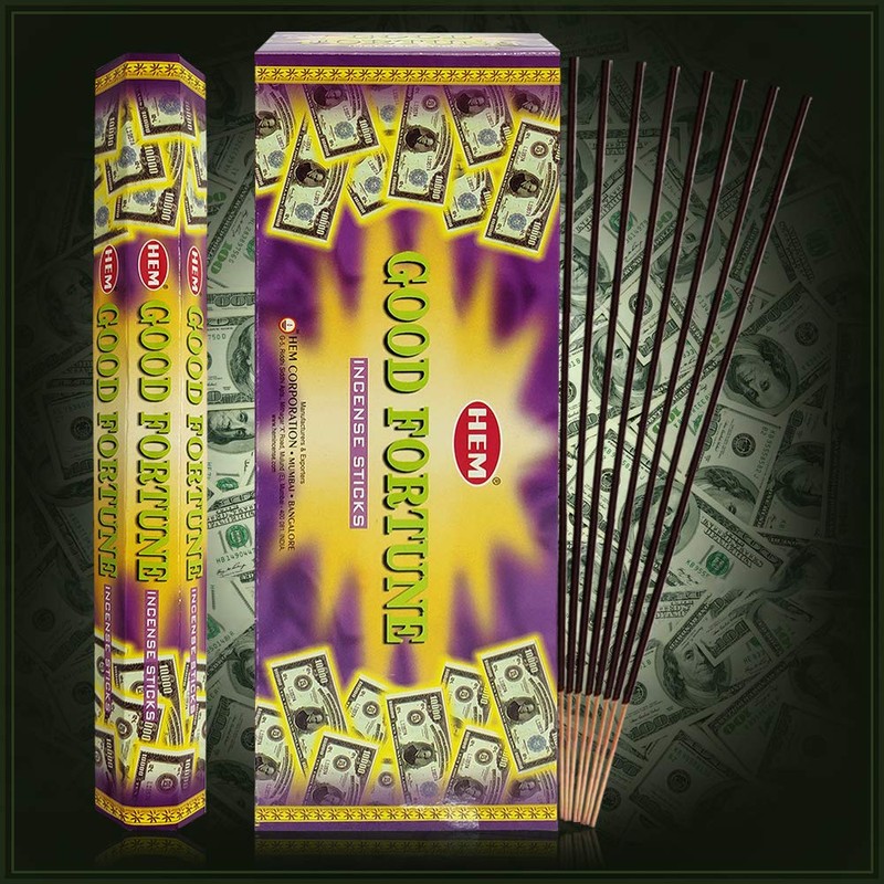 Good Fortune Incense Sticks and Incense Stick Holder Bundle Insence