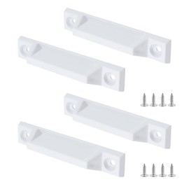 Coshar Window Handle ABS 4 Inch Sliding Screen Door Handle Window Pulls Sash Lifts for Sliding Window Kitchen Closet - 4Pcs White (3.3 Inch Hole Center)