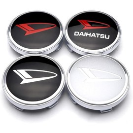 Daihatsu Wheel Center Cap Cover Car Hub Cap Wheel Cover Center Cap High Set Rocky Atley Taft Campus Wake Compatible with All Series Dedicated Emblem Sticker Wheel Cover for Car Decoration Diameter 2.4
