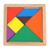 Tangram 10 Tangramas De Madera Juego Material Didáctico Rompecabezas