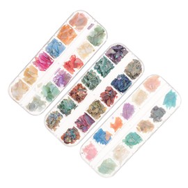 FRCOLOR 12grid Ultra-Thin Irregular Glitter Nail Stickers Shell Flakes for DIY Nail Art for Women Girls for Home Salon Use