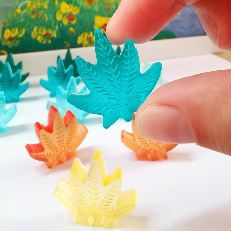 Tadonyny Leaf Silicone Molds For Chocolate Gummy Candy, Leaf Wax