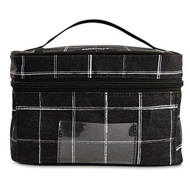 PackIt Freezable Bottle Cooler for Breastmilk and Formula, Black Grid, Built with EcoFreeze® Technology, Collapsible, Reusable, Zip Closure and Top Handle, Fits up to Four, 5 oz Bottles