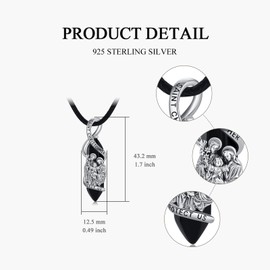 YAFEINI Saint Christopher Necklace 925 Silver Saint Christopher Pendant Necklace Christening Gifts Christian Jewellery Confirmation Gifts