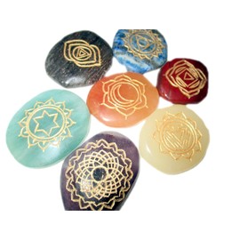 Jet International Women's Chakra Thymus Gemstone Chakra 7 Stones Sets Crystal Chakra Flat Tumbled Latest Proved Results Balancing Reiki Healing Energy Aura Pouch Spiritual Metaphysical Divine