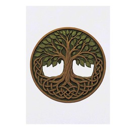 'Celtic Tree of Life' Temporary Tattoo - Water Resistant, Skin-Safe, Non-Toxic Transfer (TO00088299)