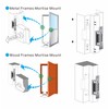 UHPPOTE ANSI Standard Heavy Duty Stainless Steel Finish Electric Strike