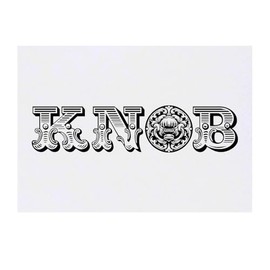 'Ornate Door Knob Typography' Temporary Tattoo - Water Resistant, Skin-Safe, Non-Toxic Transfer (TO00084239)