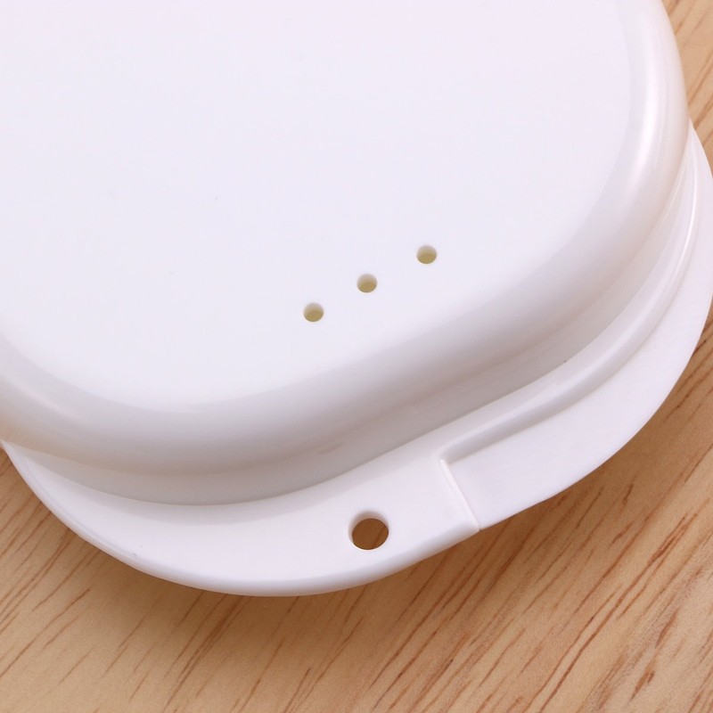 ROSENICE Dental Box Prosthesis Case with Ventilation Holes and Hinged