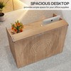 LITTLE TREE 47-Inch Reception Desk with Counter, Oak Front Desk