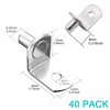 40 Pcs Shelf Support Pegs,1/4 Inch Diameter Shelf Bracket Pegs