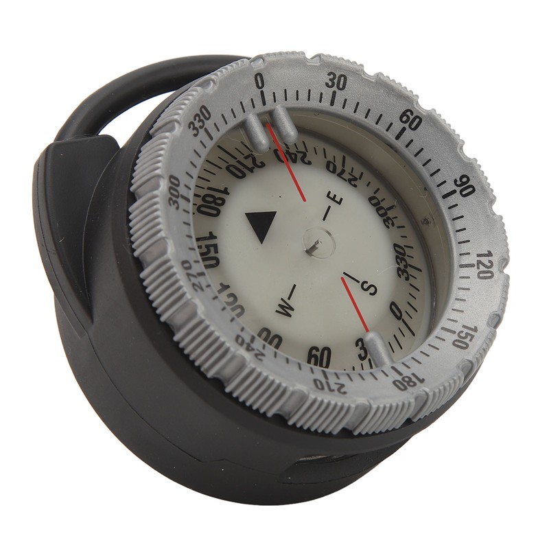 50M Underwater Diving Compass Luminous Magnetic Waterproof Pipe Clamp Diving