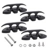4 Pcs 5" Folding Cleat, Flip-up Dock Cleat with Long