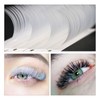 EMEDA White Eyelash Extension Flat Eyelashes Colourful White Light Eyelash