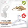 20pcs Clothes Hanger Connector Hooks, Space Saving Wardrobe Clothes Organizer,