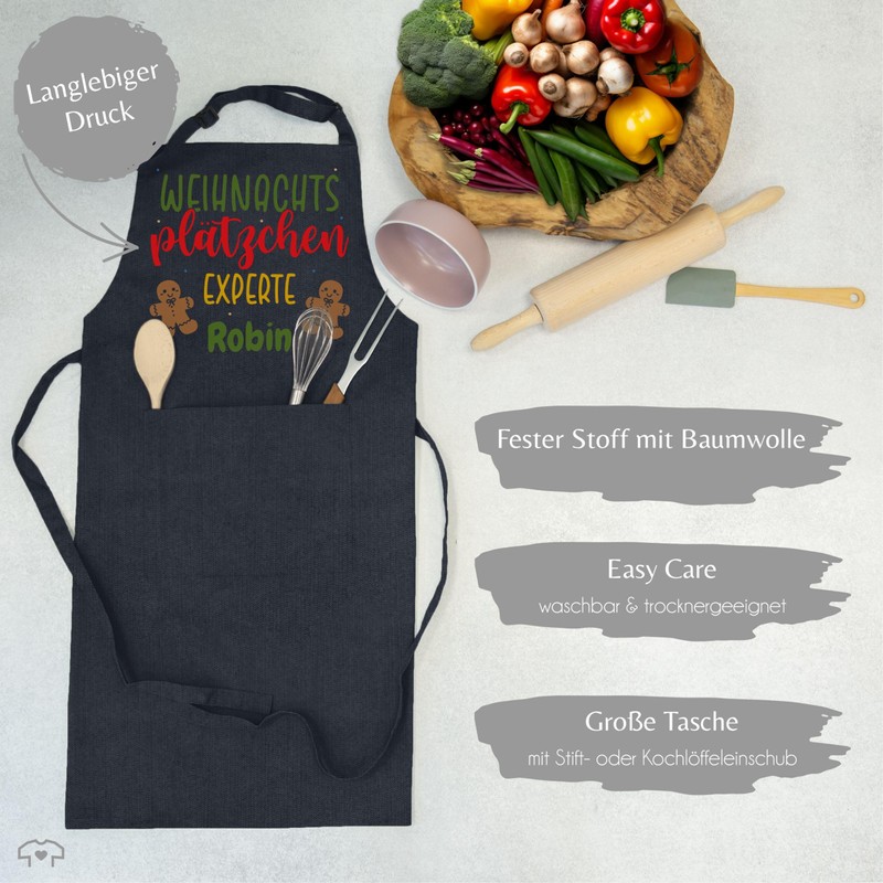 Geschenk mit Namen personalisiert by Shirtracer - Apron - Christmas