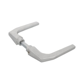 Amig - Door Handles without Door Plate | Model 2114 | 104 x 56 mm | Elegant and Simple Design | Ergonomic Handle | Aluminium Silver