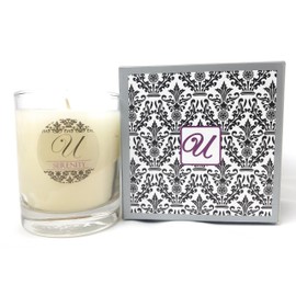 Serenity (8 oz Glass Container) Unrivaled Candles Select-a-Size (Ring Size 7); Jewelry Inside Valued at $10 to $10,000.
