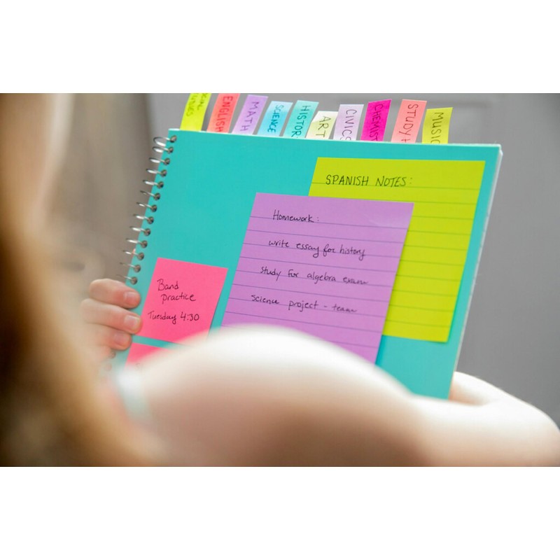 Post-it® Combo Pack, 1 Pad 3"x4", 3 Pads 1"x3", 5