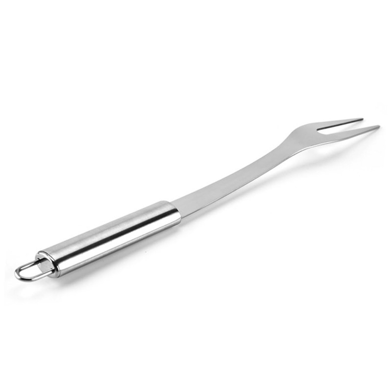 BESPORTBLE 2pcs Stainless Steel BBQ Forks Elegant Serving Forks for
