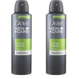 Dove 2 Pack Dove Men + Care Extra Fresh 48 HR Antiperspirant Spray for Men 150ml
