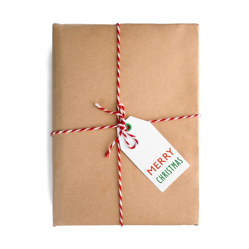 K-Kraft Christmas Gift Tags - 25-Pack - Festive Kraft Tags