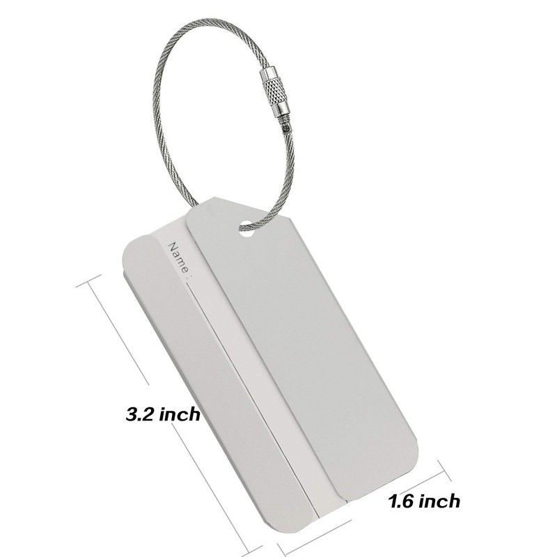Aluminum Luggage Tag for Luggage Baggage Travel Identifier by Ovener