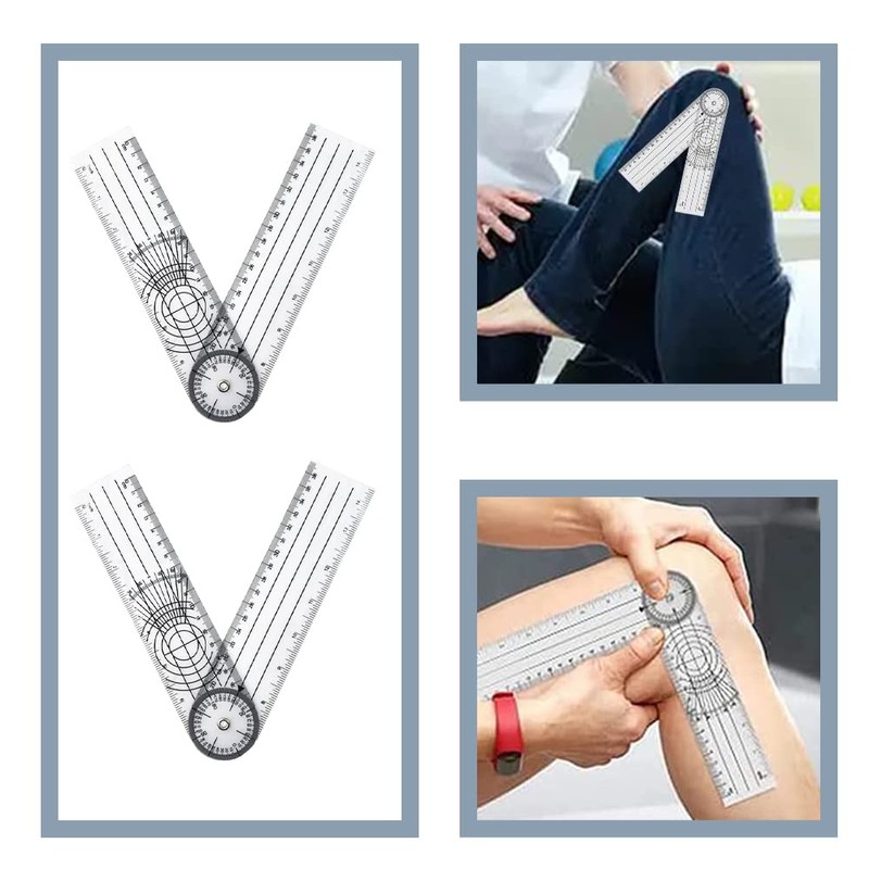 3 Pcs Goniometer Plastic Ruler Body Angle Measuring Tool Goniometer