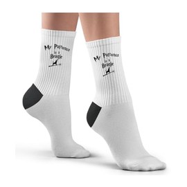 Hippowarehouse My Patronus Is A Beagle Socks Printed Childrens 26.5cm breathable Novelty Sock Gift