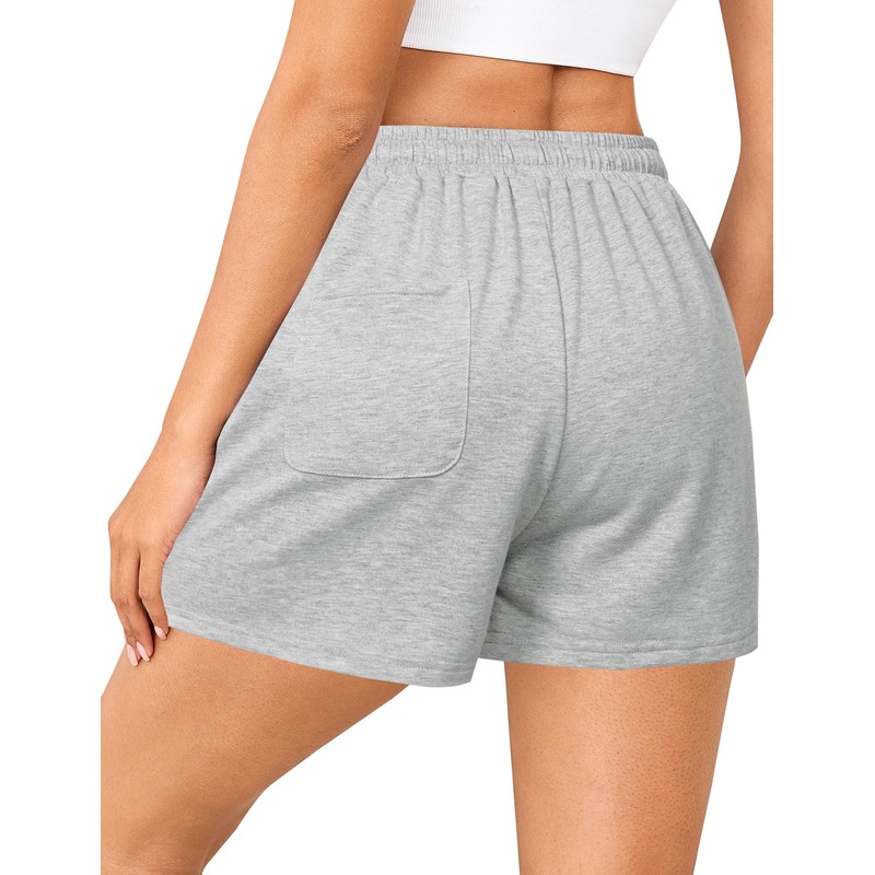 Quenteen - Pantalones cortos deportivos de algodón para mujer, de