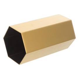 OSALADI Stainless Steel Hexagonal Pen Holder Elegant Pencil Organizer Makeup Brush Container Multifunctional Stationery Decor for Office Home Classroom