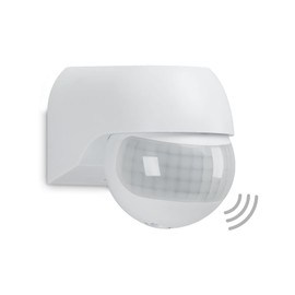 TELEFUNKEN - Motion Sensor, Motion Sensor 180°, Range Max. 12 m, Includes Time Setting, Max. 2,000 Watt, IP44, White, 77 x 55 x 70 mm (L x W x H)