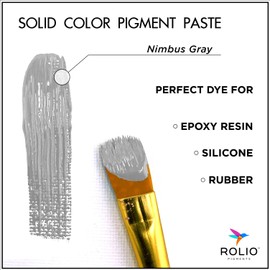 Gray Pigment Paste for Epoxy Resin, Nimbus Gray, 2oz Jar - Resin Pigment, Epoxy Resin Dye Paste, Epoxy Paint, Resin Paste Pigment, Epoxy Resin Color Pigment Paste, Mica Powder Paste