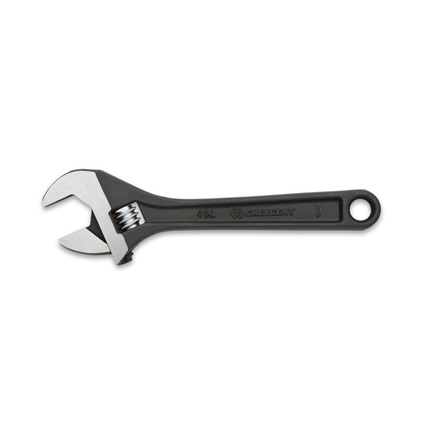 Crescent 4" Adjustable Black Oxide Wrench - Carded - AT24VS