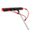 30.18FT Water Fed Pole Kit Adjustable Solar Panel Cleaning Brush,