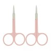 Motanar Tijeras Para Cejas Motanar, 2 Unidades, Doradas Y Plateadas,