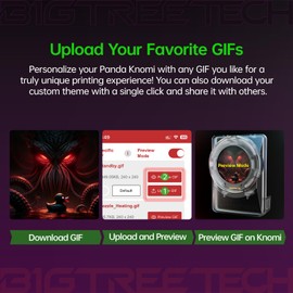 BIGTREETECH Direct BIGTREETECH Panda Knomi + Plastic Shell, Toolhead Screen Upgrade Kit for Bambu-Lab A1 A1 Mini, Customize Your Own UI, Plug and Play