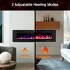 ZAFRO 50" Electric Fireplace with Remote Ultra-Thin & Quiet Wall-Mounted