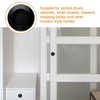 MOROBOR 8 Pack Round Sliding Closet Door Handles, Stainless Steel,
