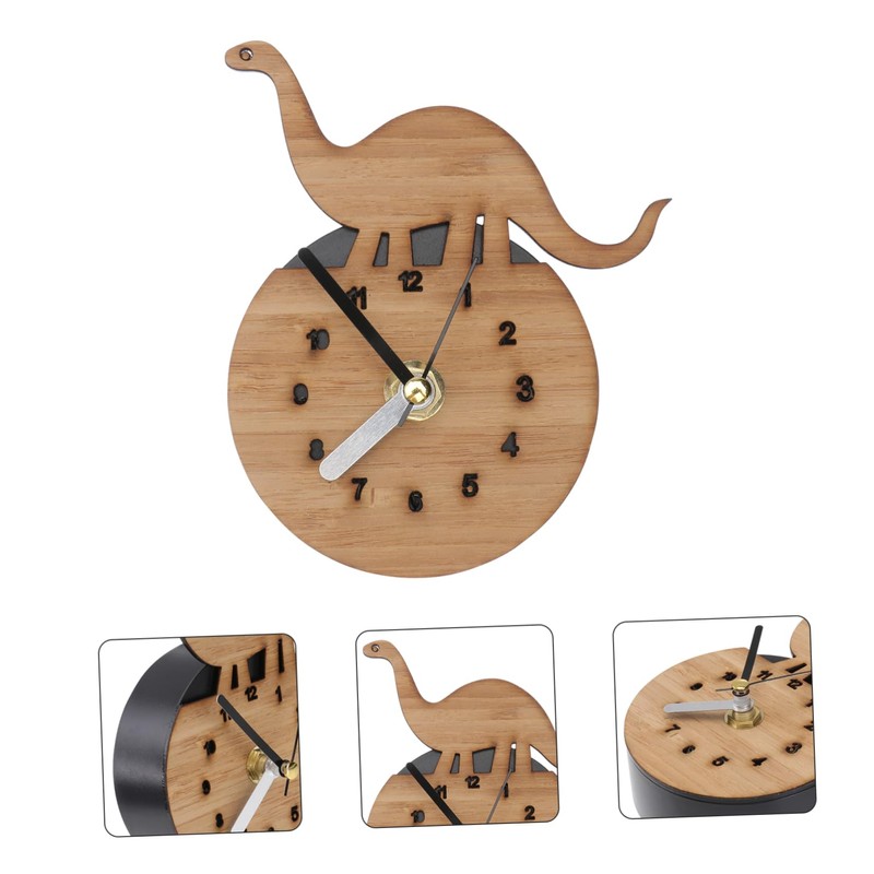 BIUDECO Attractive Dinosaur Pattern Magnetic Clock Fridge Stickers for Easy