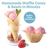 Waffle Cone and Bowl Maker for Homemade Ice Cream Cones-