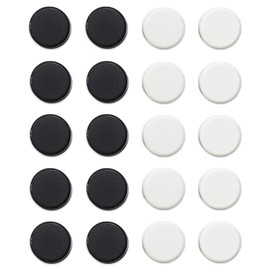 Qualsen Fridge Magnets, Whiteboard Magnets, 20 PCS Strong Magnet,Colorful Small Magnets for Whiteboard, Round Mini Magnets for Crafts, Magnetic Whiteboard, Kitchen, Office, School (2 colors)