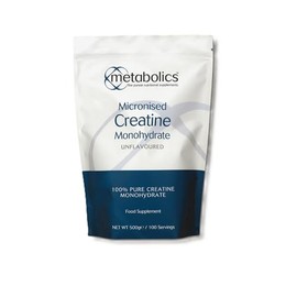 Metabolics Micronised Creatine Monohydrate Powder 5g Serving — Pure, Unflavoured, Additive-Free — UK Made GMP Certified — Strength, Power, Muscle Energy, Performance & Recovery Support — Vegan