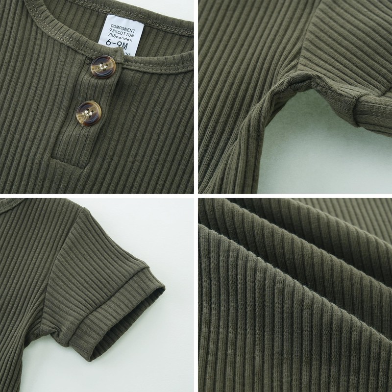 Baby Boy Clothes 0-3 Months 2 Pack Short Sleeve Snap