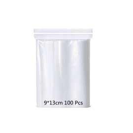 100Pcs 9x13cm Thickening Resealable Small Grip Seal Bags,Resealable Seal Clear Plastic Bags Sealable Storage Pouches,Small ZipLock Bags Sample bags for Home,Kitchen Storage,Crafts,Jewellery,DIY Arts