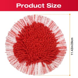 4 Pack Spin Mop Accessories Replacement for Vileda/o-ceda, 3 Built-in Strong Friction Microfiber Chenille,1 Brush