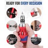 WORKPRO 12-in-1 Stubby Ratcheting Multi-bit Screwdriver, Short Screw Drivers with