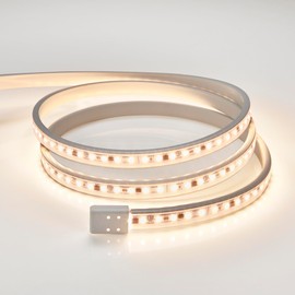 Maxxima 72 in. Hardwired LED Under Cabinet Strip Light, 2760 Lumens, 3000K Warm White, Kitchen and Living Room 120V White Cove Lighting, No Power Supply Needed