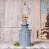 Irvin's Tinware Country Milk Jug Lamp, Weathered Zinc, 20 Inche